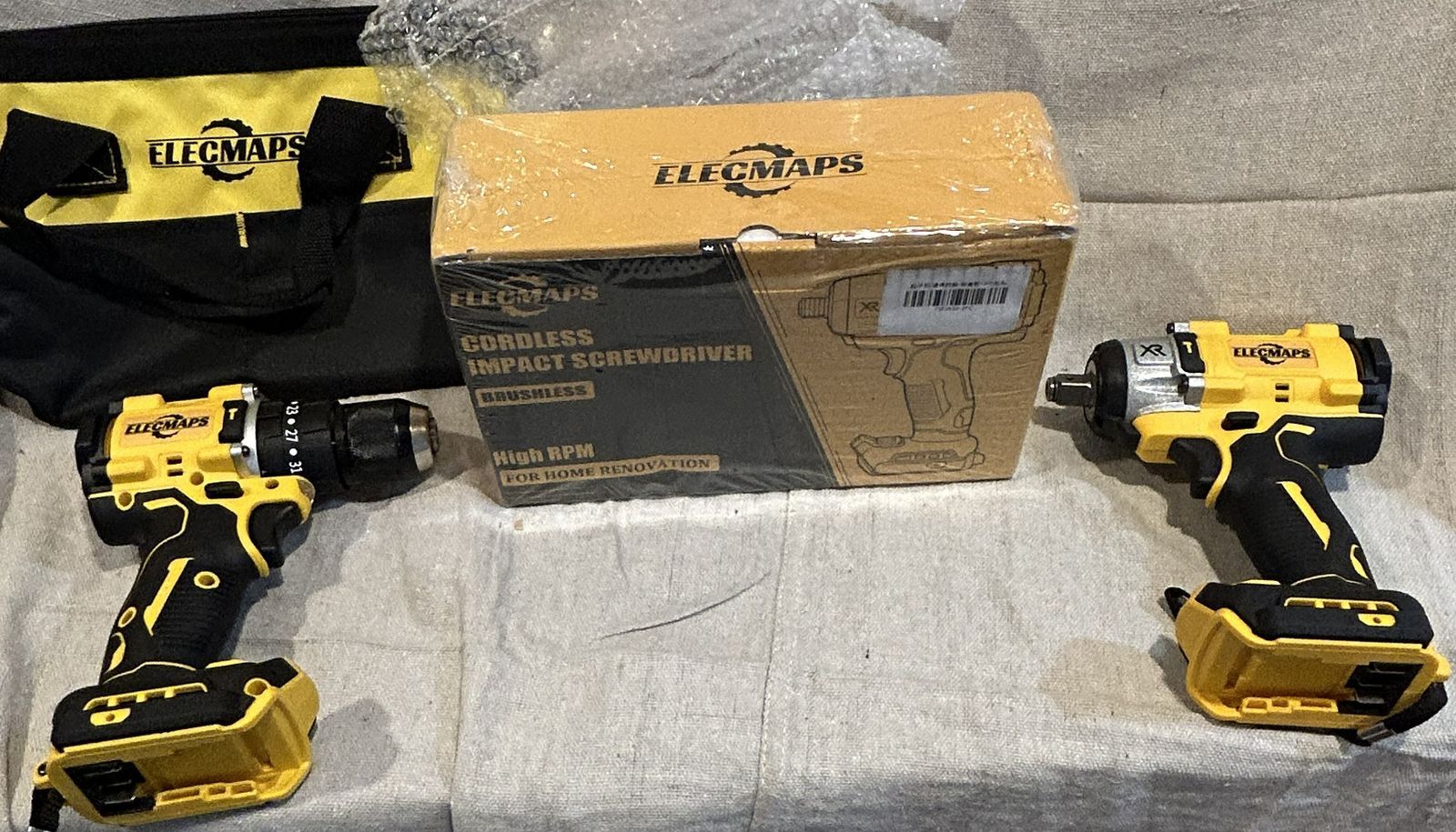 Elecmaps Cordless Tools Package