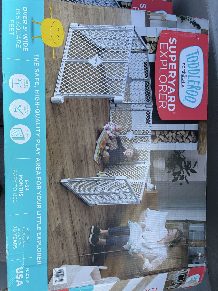 2 Toddleroo superyard playyard baby gate