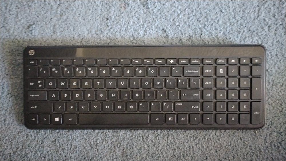 HP Black Wireless Keyboard - Compact & Full-size Layout