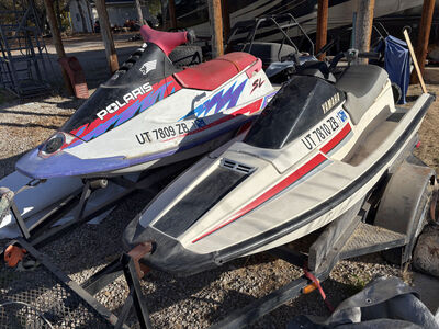 Two jet skis with custom trailer
