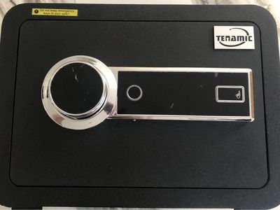 Tenamic Biometric Fingerprint Safe Box 1.41 Cuft Security Box.(no key)
