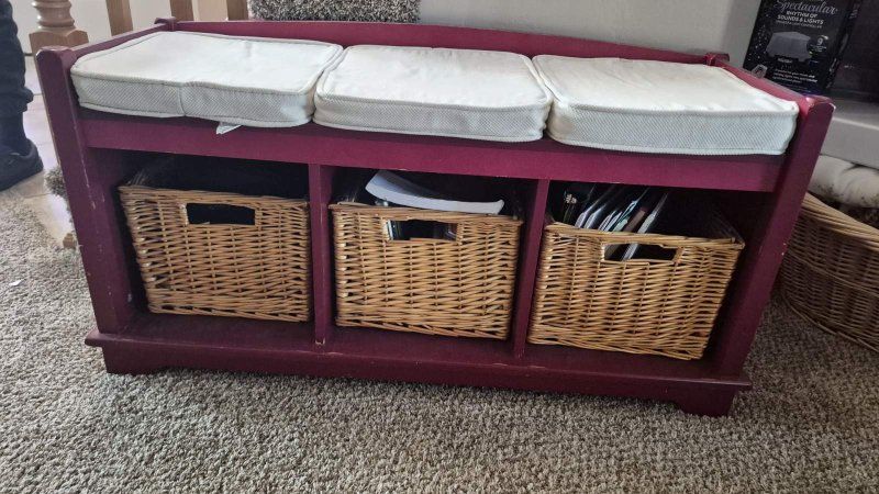 Storage Bench and Upright Dresser