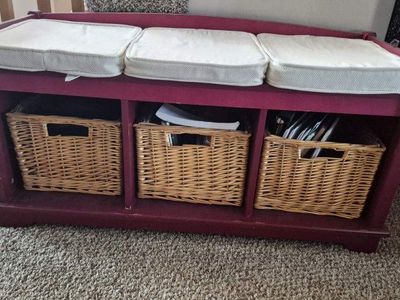 Storage Bench and Upright Dresser