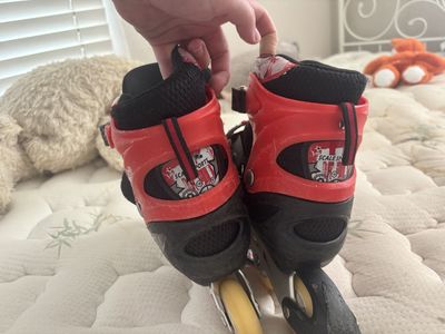 Red/black roller blades