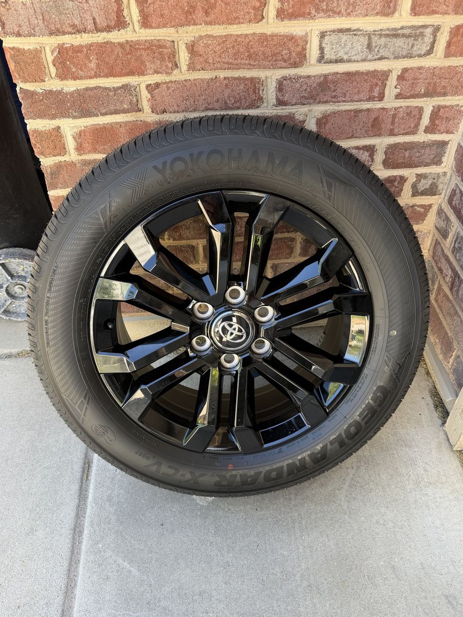 2026 20” Toyota Platinum rims & tires, new
