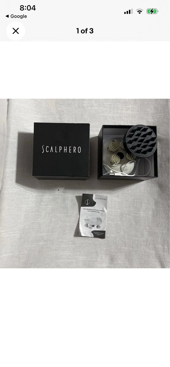 SCALP HERO Scalp Massager Electric Head Massager Stress Relief Hair Growth Tool, plus shampoo brush
