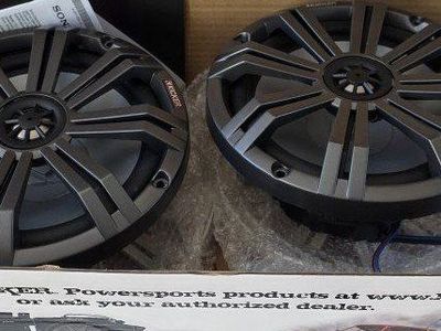 Kicker 8" 2-Way Marine Audio Coaxial Speakers KM Series with Grilles KM8