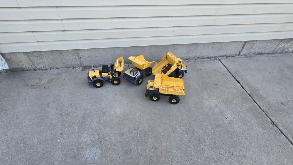 Tonka Trucks and Loader