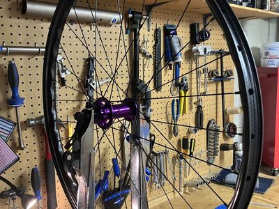 Hand built carbon wheels