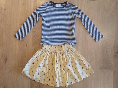 Hanna Andersson Matching Skirt & Top Size 7-8