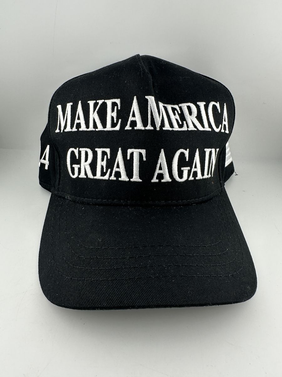 2024 Make America Great Again Hat Black Snapback Cap Trump USA Made CF MAGA NWOT