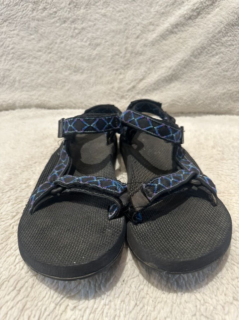 Teva Men’s Size 12 Black/Blue Sports Sandals