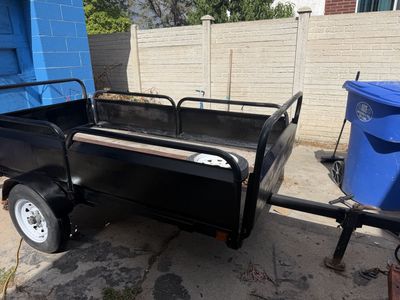 Snowbear 4x8 Utility Trailer - Black, Removable Sidewalls