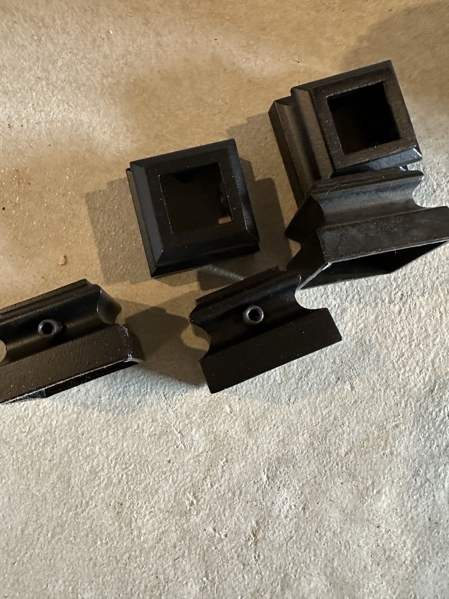Iron baluster flat base shoes $1 each