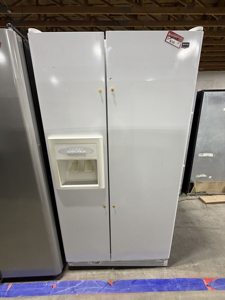 HUGE DEALS! MAYTAG SIDE BY SIDE FRIDGE JUST $100!