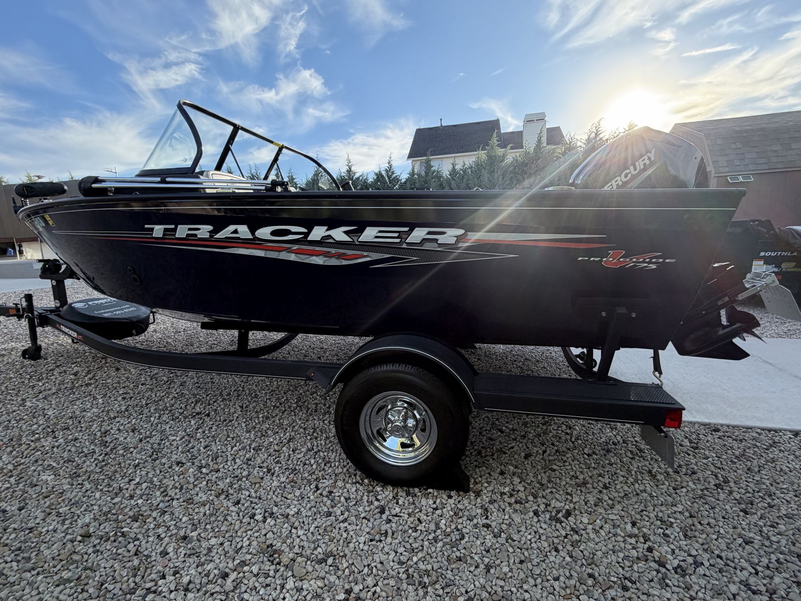 2023 Tracker Pro Guide V-175 Boat with Mercury 115 Outboard Motor and Trailer - Excellent Condition