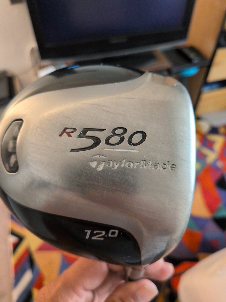 TaylorMade R580 12.0 Driver Stiff Flex M.A.S. 2 Ultralite 60 Shaft Golf Pride Grip