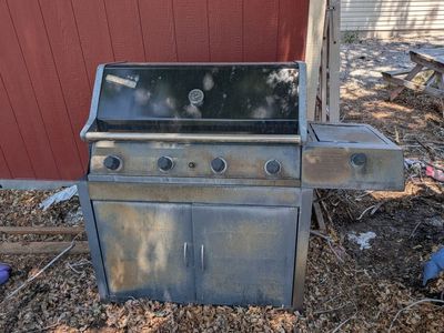Old gas grill