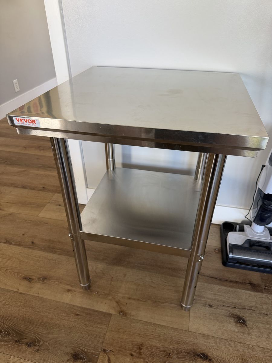 Stainless steel table