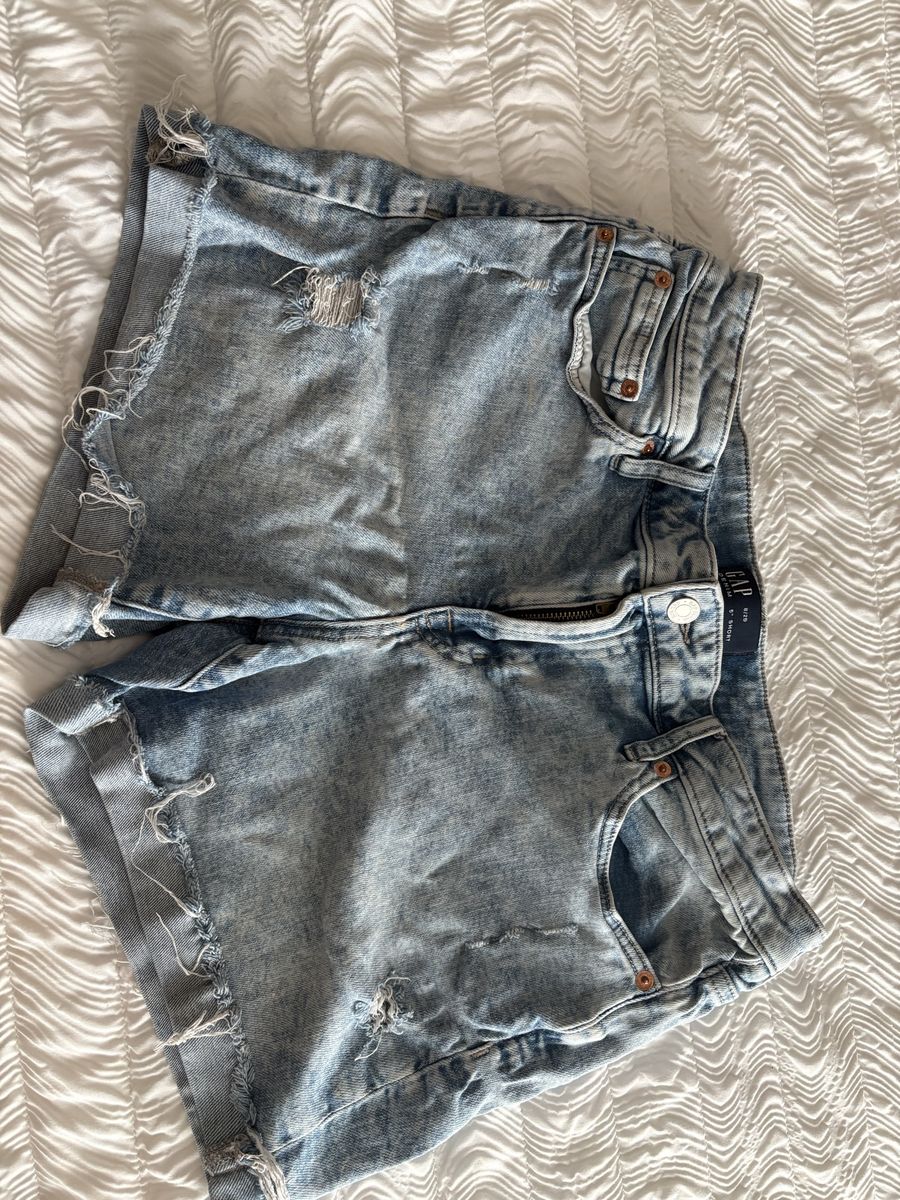 Gap Women's Distressed Denim Shorts - Size 8 / 29