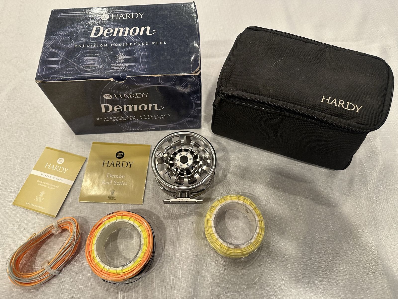 Hardy Demon 7000 Fly fishing reel W/ Spey Lines