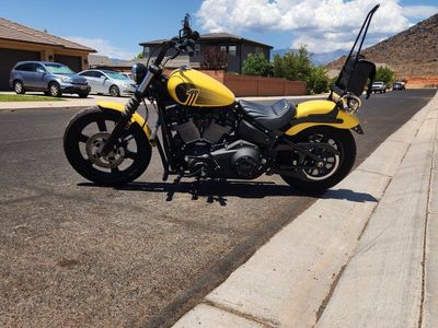 Harley-Davidson Fat Bob 114 Yellow Road Bike with Only 346 Miles
