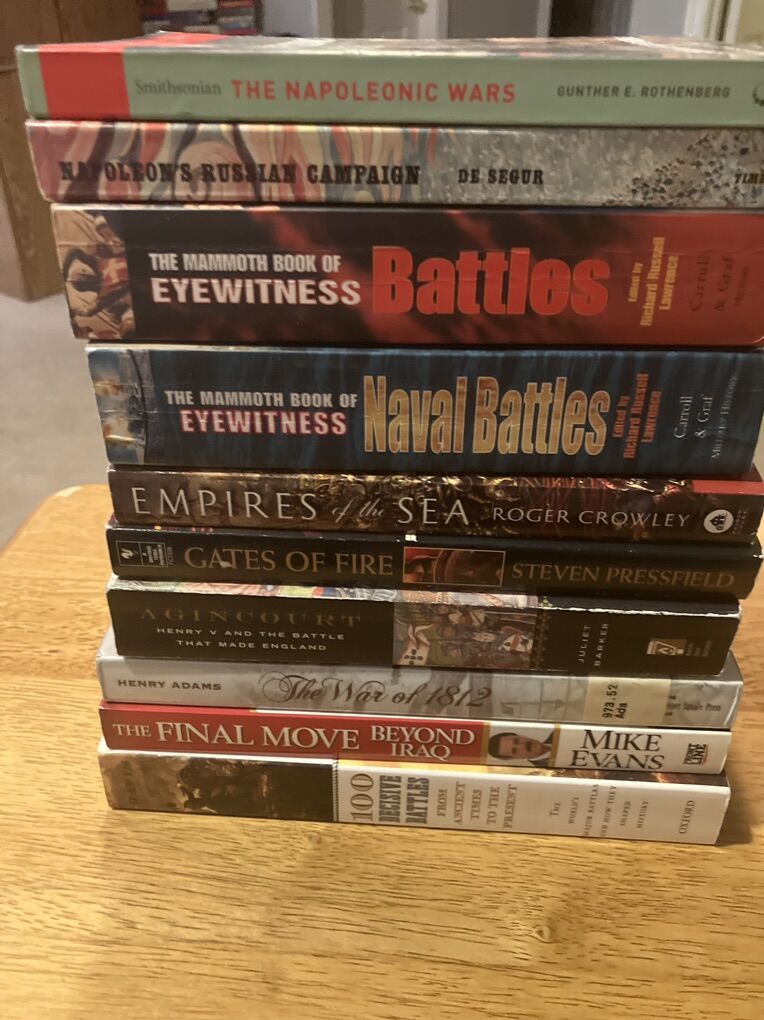 10 Paperback Military Battle Books