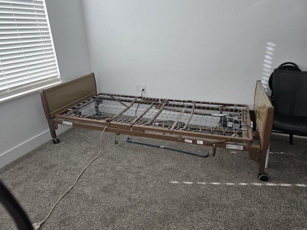 Electric medical bed 17th and wall