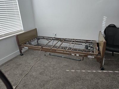 Electric medical bed 17th and wall