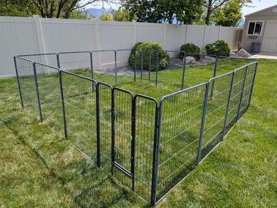 strong metal dog fence