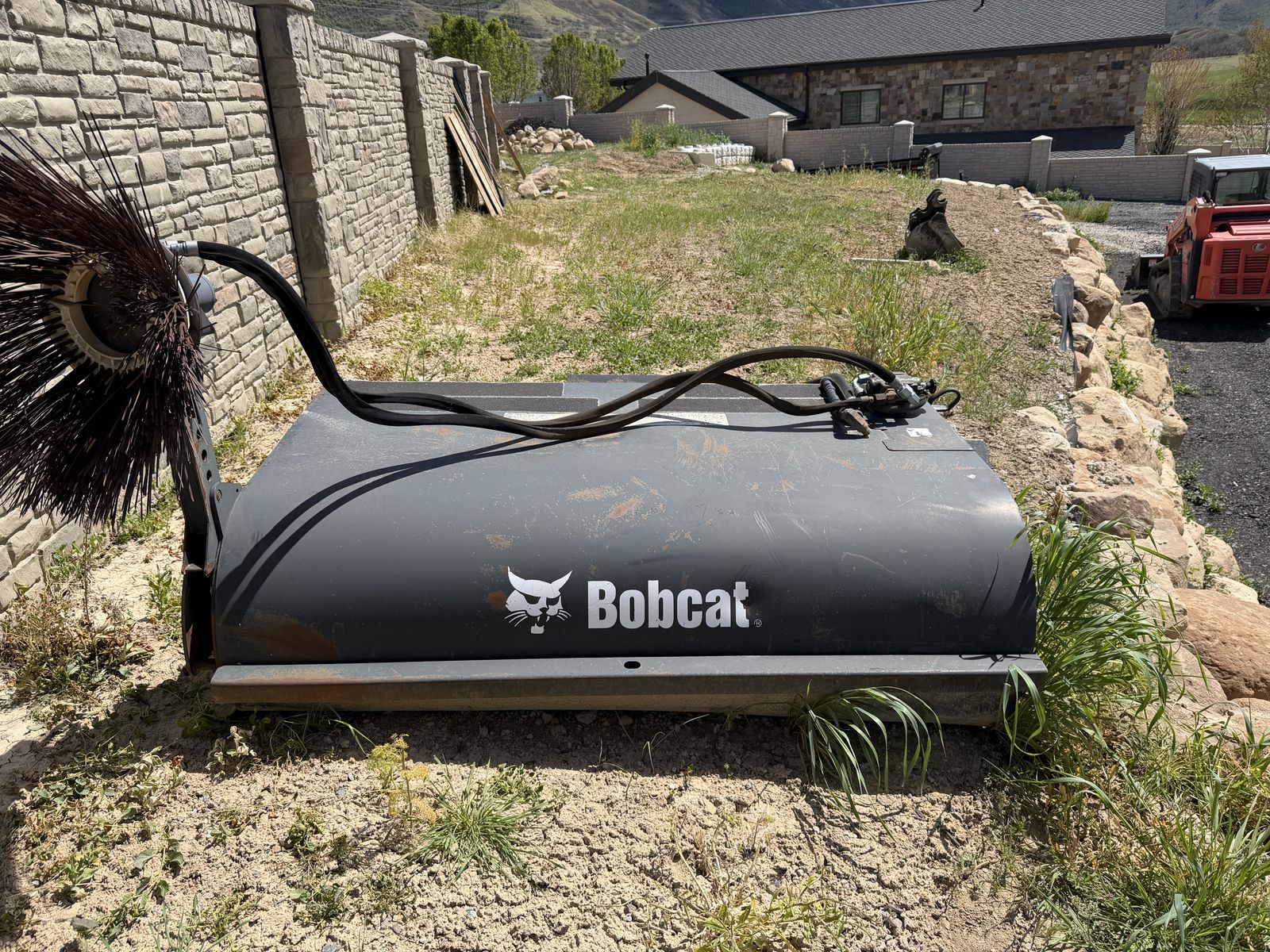 Bobcat skid sweeper 72”