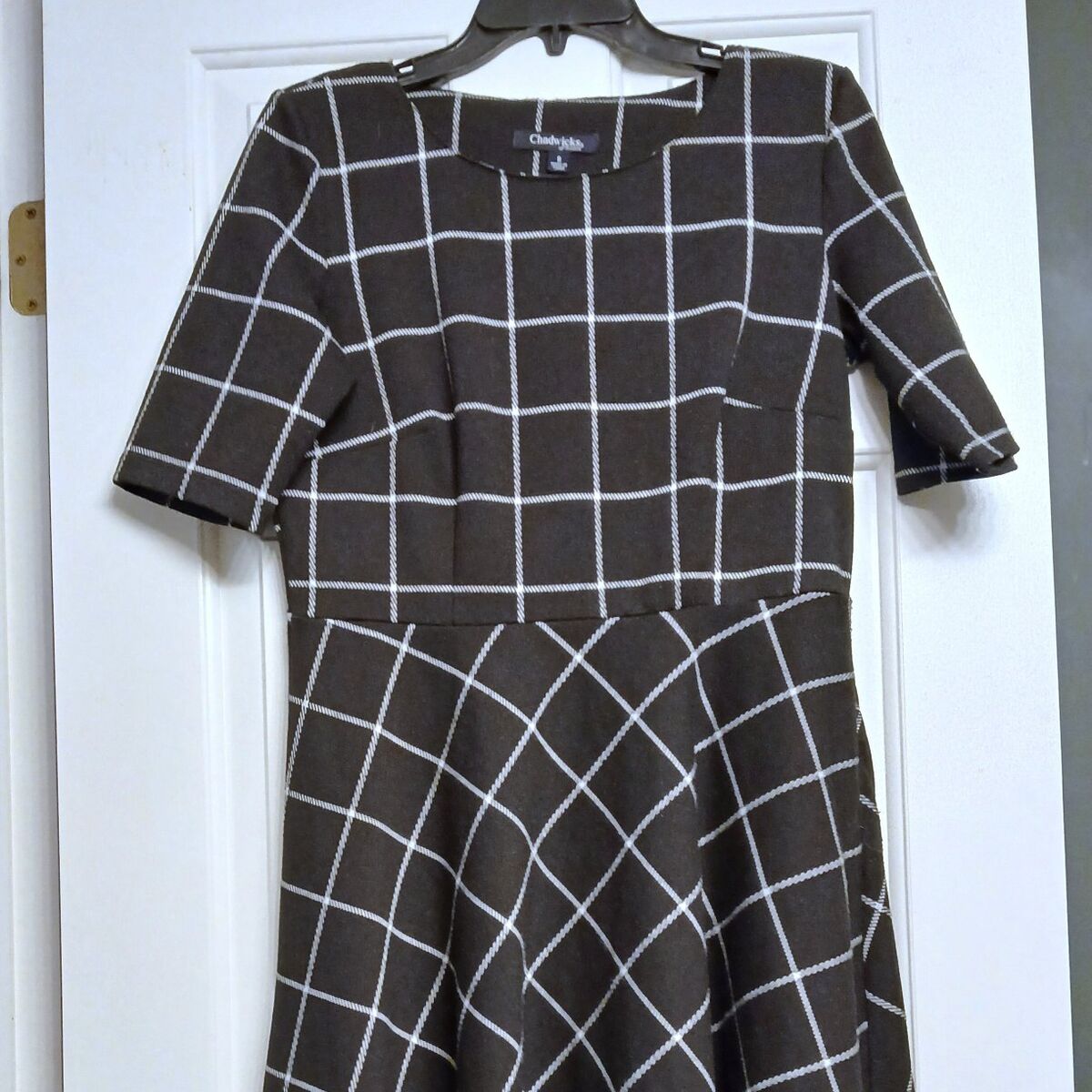 Classic Black and White Dress, Sz 8