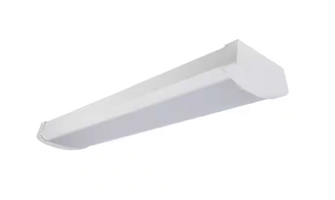 2 Pack - 48" 4000 Lumens Integrated LED White Wraparound Light 4000K Bright White