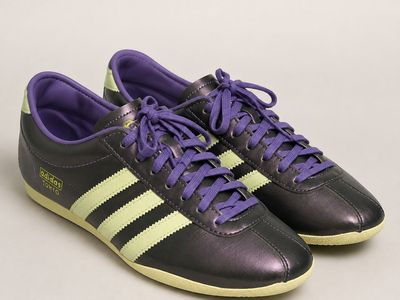 Adidas Tokyo Metallic Purple and Lime Green Sneakers Women's Size 10 Original Box