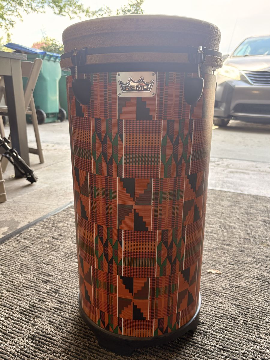 Remo 14” Tunable Tubano – Kinte Cloth Finish