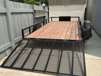 Utility Trailer with Drop-Down Ramp - Excellent Condition, Ready to Haul!