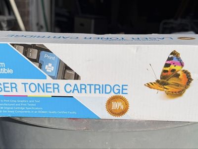 Premium Compatible Laser Toner Cartridge PTCE285A for HP & Canon Printers
