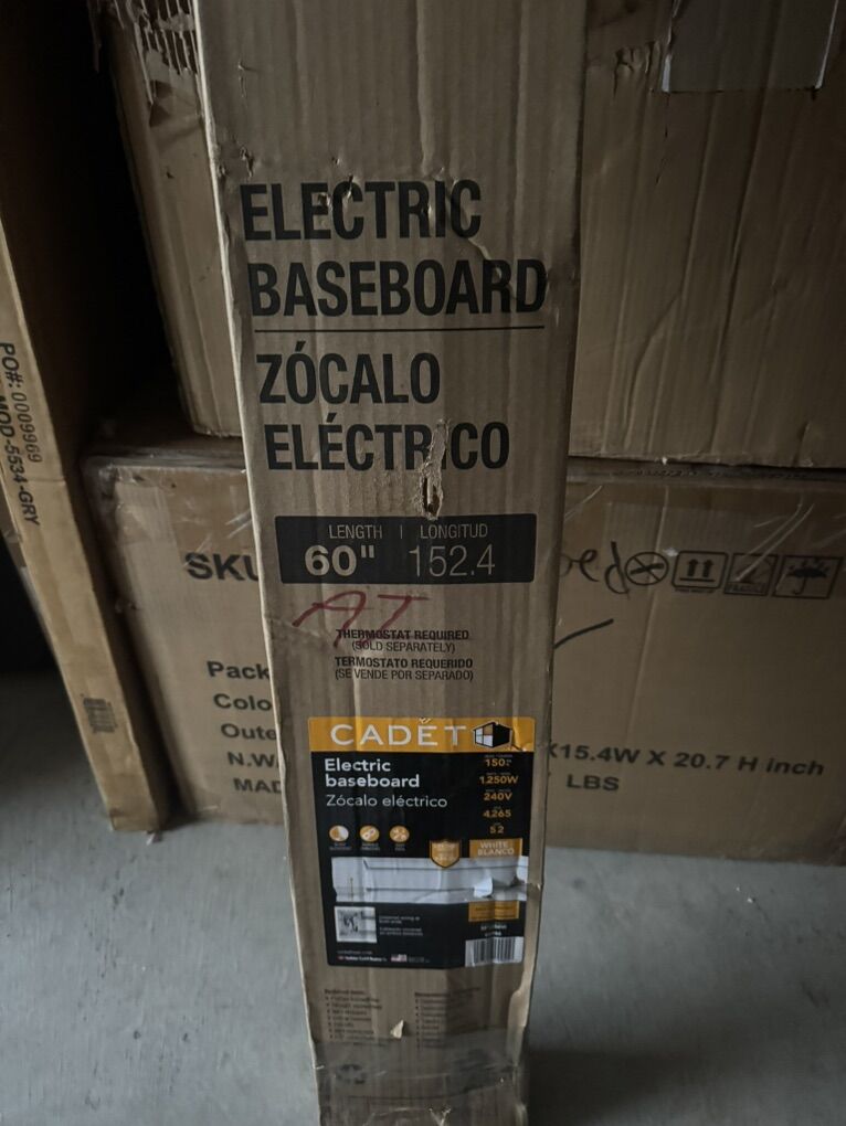 Cadet Electric Baseboard heater 1250w 240v