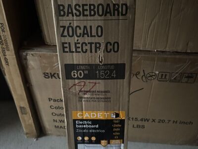 Cadet Electric Baseboard heater 1250w 240v