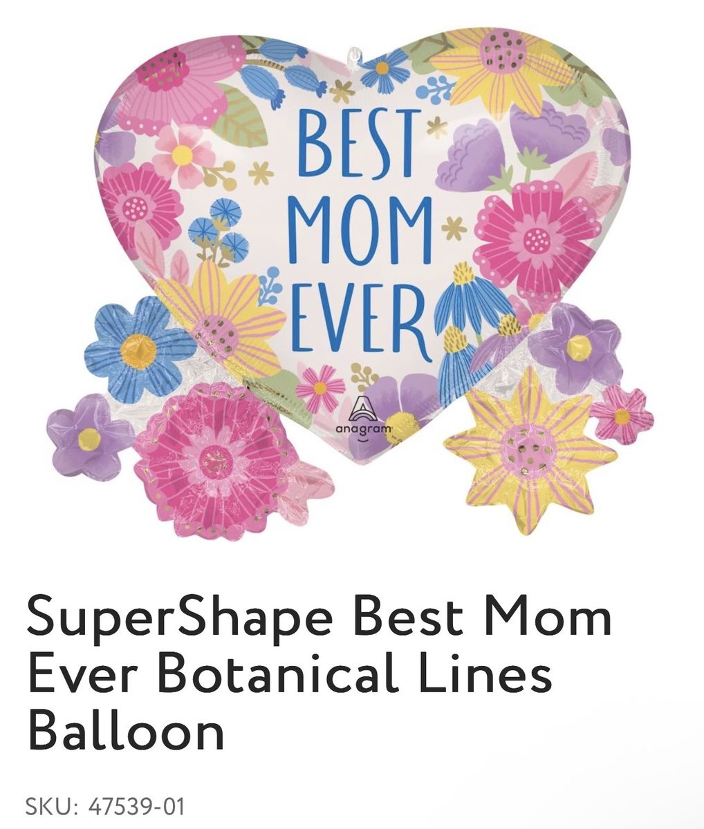 24 Mother's Day Mylar Foil Ballon's Set