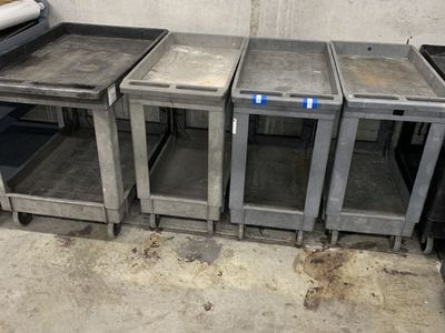 Carts, Shelves, Racks, 55 Gallon Drums, Etc