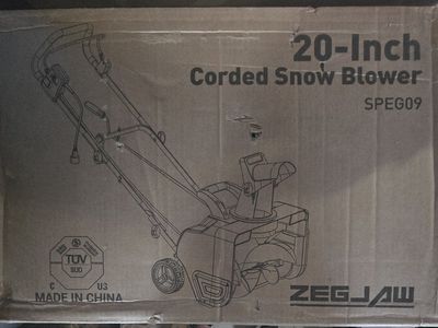 ZEGJAW 20-Inch Corded Snow Blower