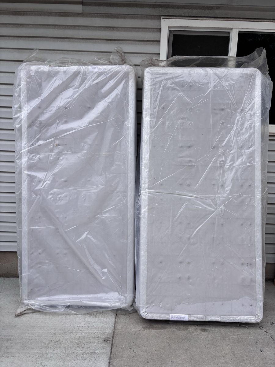 King size box springs. Still in plastic