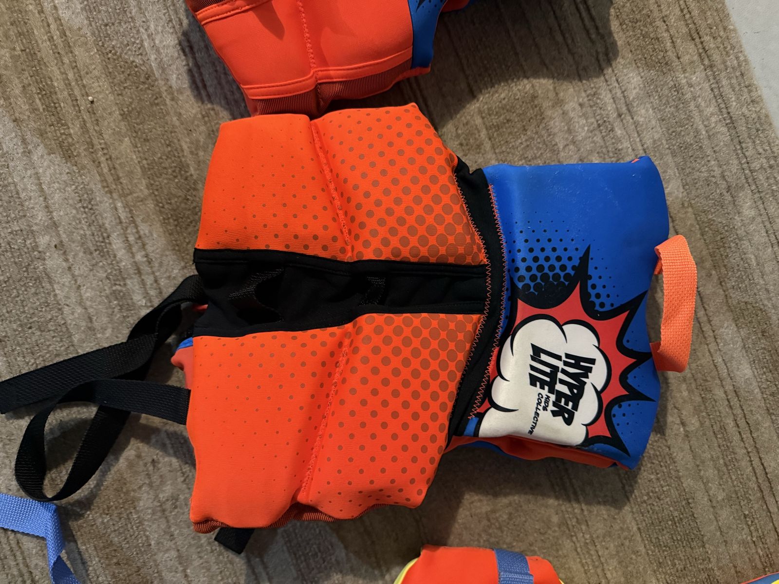 Hyperlite Kids Life Swim Jackets (4 total) - 3 for 3-5 Year Olds, 1 for 8 Year Old