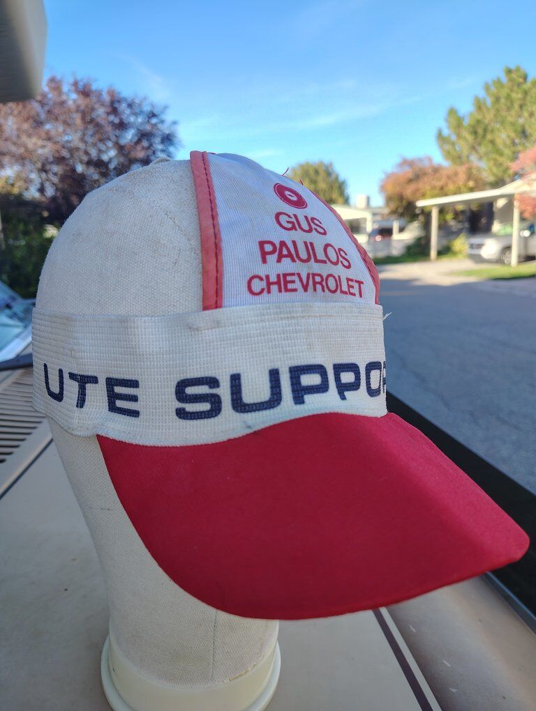 rare 1950s Utah Utes Gus paulus Chevrolet hat