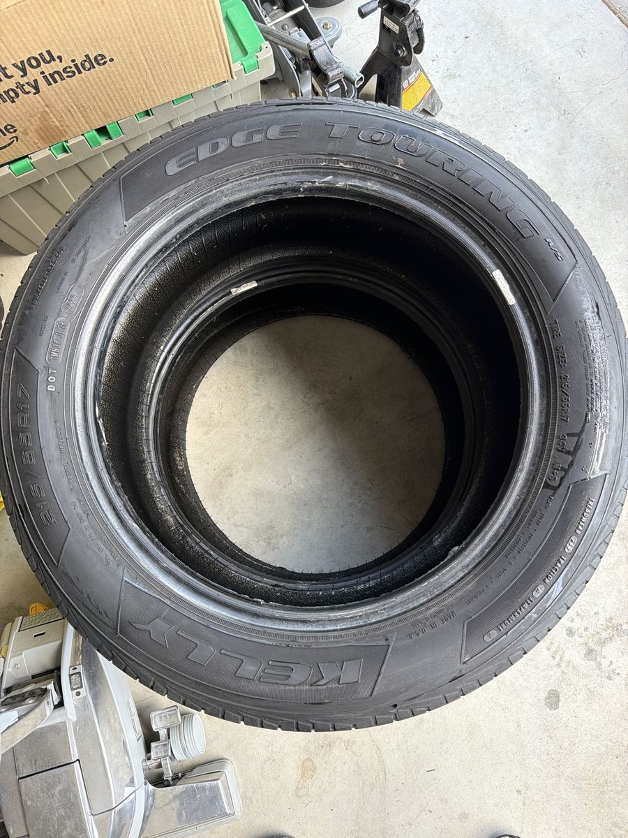2- Kelly Edge Touring 215/55R17 Car Tire - Used