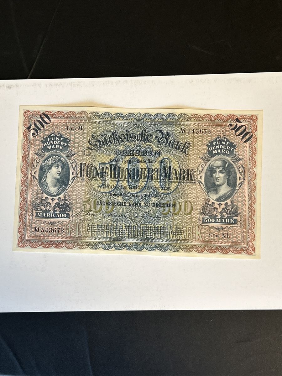 1922 Germany 500 Mark Banknote Good Condition