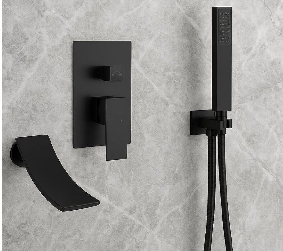New! Waterfall Wall-Mount Tub Filler & Handshower