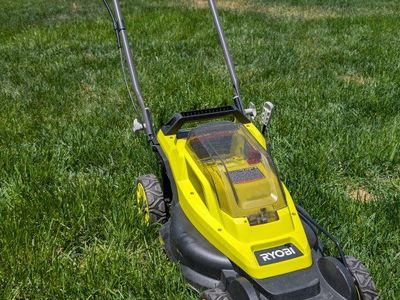 Ryobi 13" Cordless Lawn Mower w/ Two Batteries and Charger