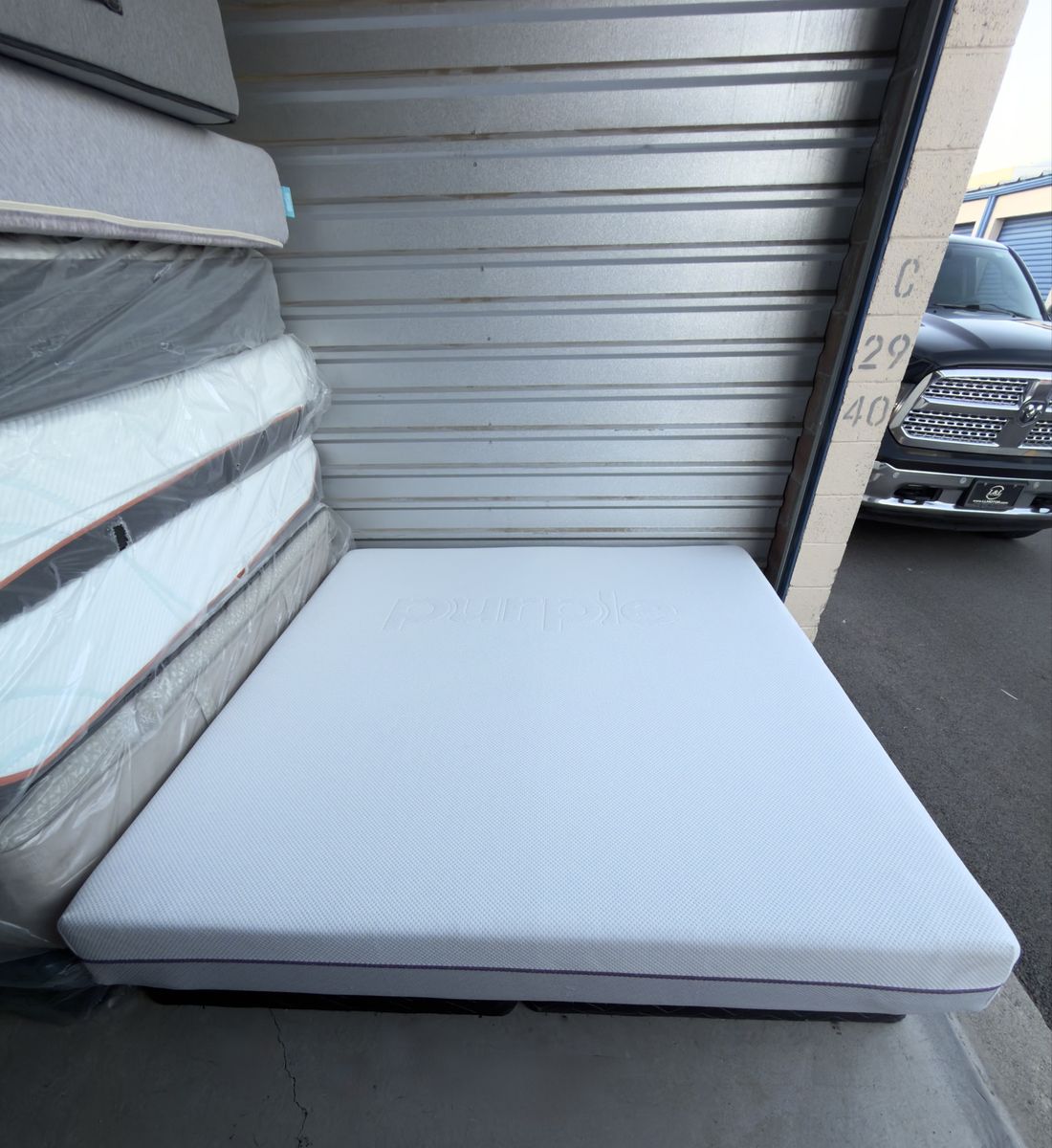 KING PURPLE ORIGINAL MATTRESS (like new)